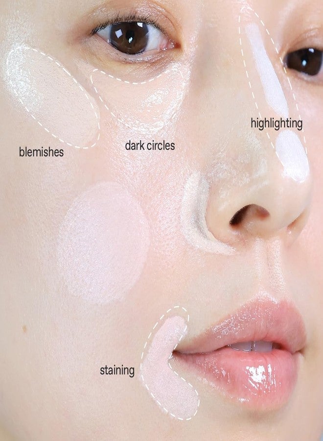 glow not dry concealer #sand #honeysunset | covers under-eye circles & blemishes | full-coverage | dual-color&use | melt-in texture | 0.4 oz | beige - Image 5